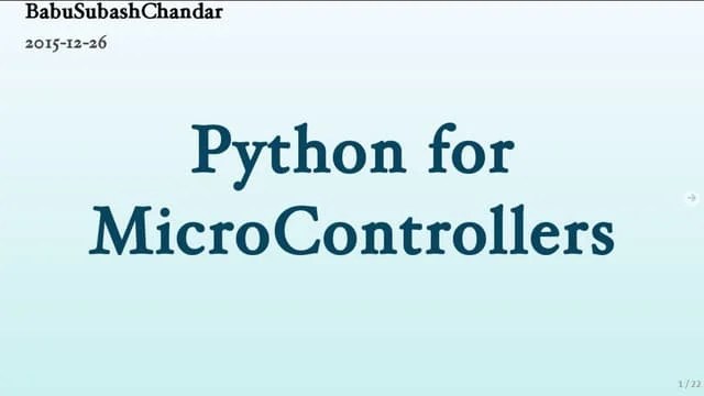 Python For-microcontrollers | PDF