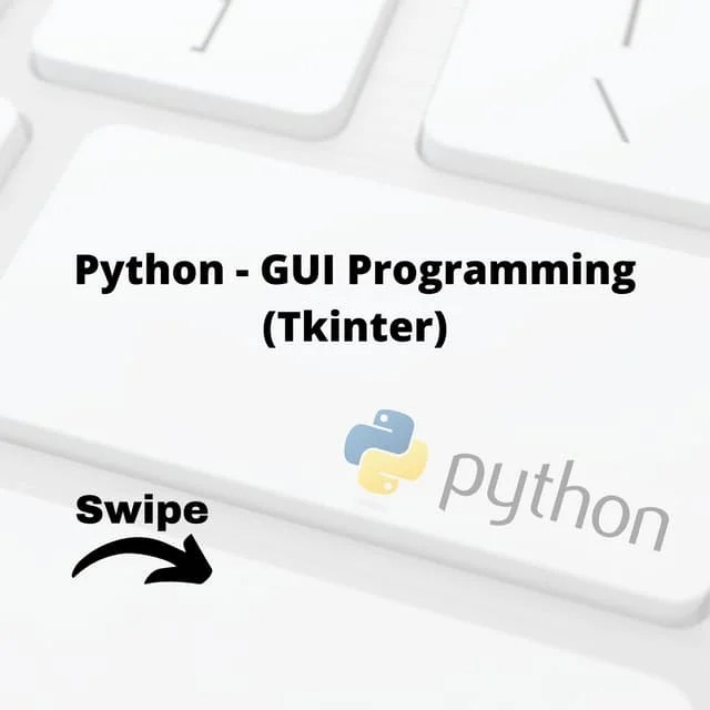 Python - Gui Programming (tkinter) | PDF