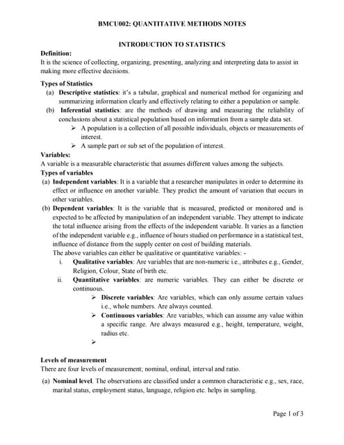 Statistical Methods Quartile Decile Percentile Pptx