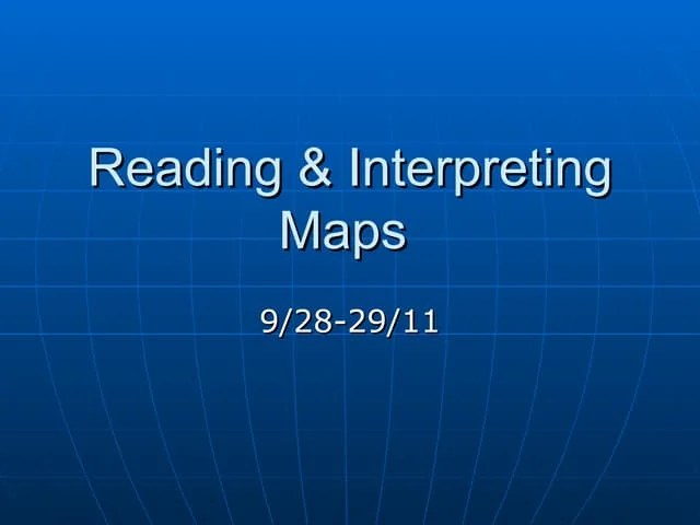 Basic Map Reading Pptx