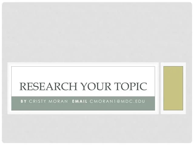 Research Using Databases Pptx