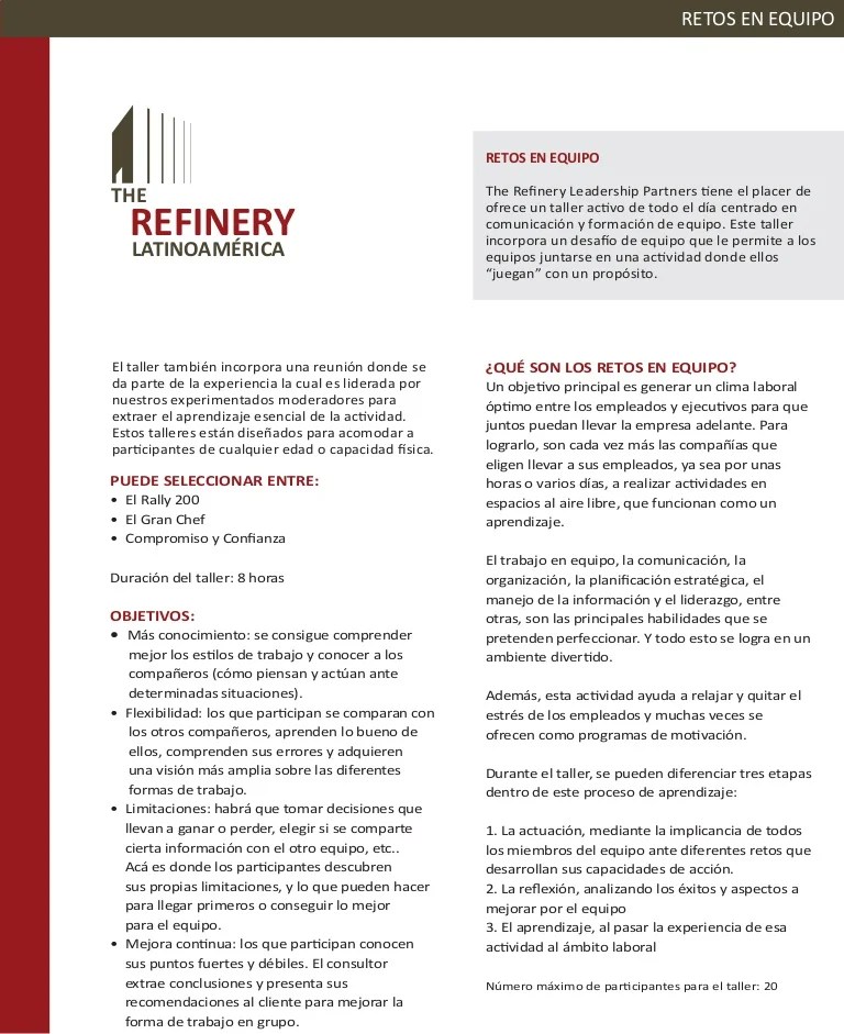 Deficiente ambiente y cultura para trabajar. Retos En Equipo