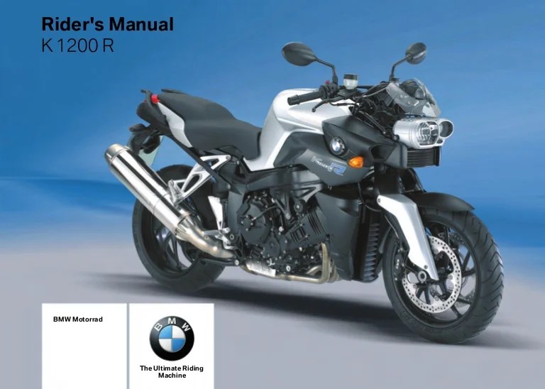 Rider S Manual K 1200 R 2008