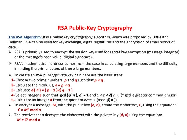 RSA Algorithm.ppt