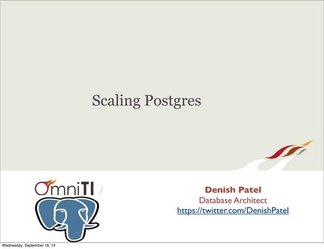 Scaling Postgres | PDF