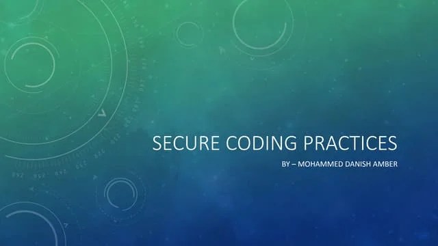 Secure Coding Guidelines | PPTX | Web Development | Internet