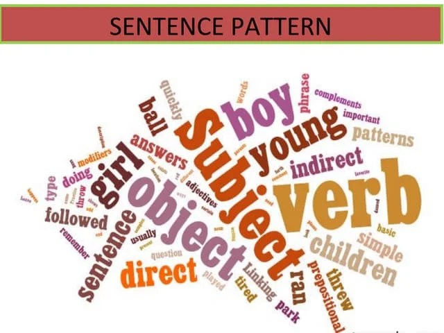 Sentence Pattern Ppt