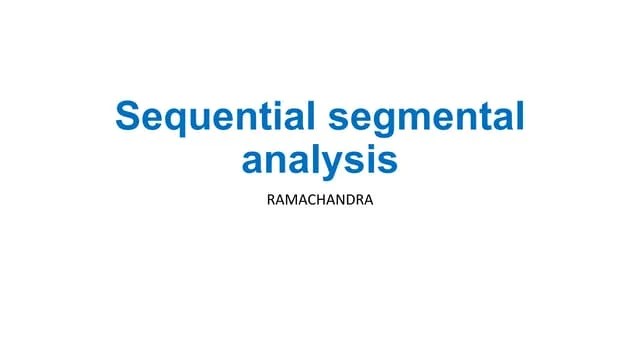 Sequential Segmental Analysis | PPTX