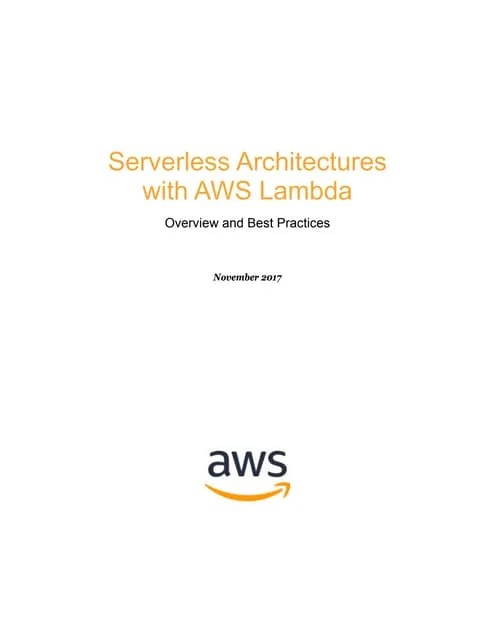 AWS Lambda Functions A Comprehensive Guide | PDF