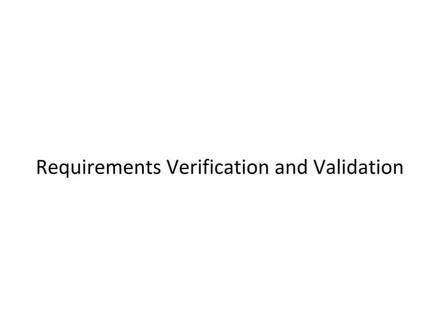 SOFTWARE VERIFICATION & VALIDATION | PDF