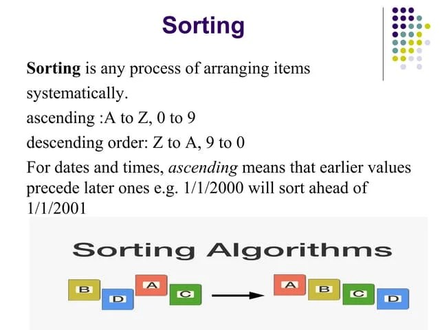 Sorting Algorithm | PPT
