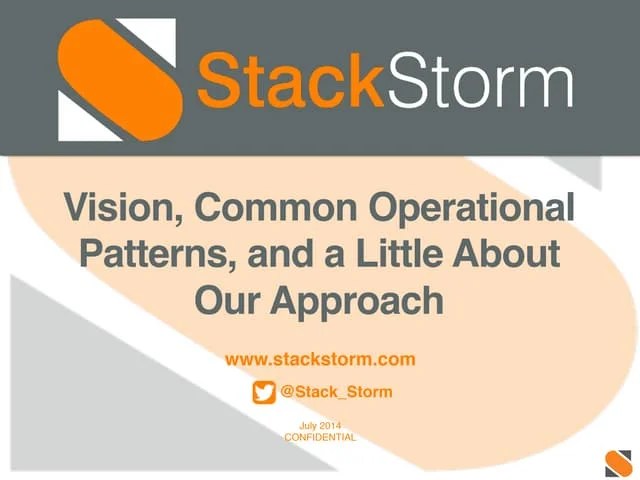 StackStorm DevOps Automation Webinar | PPT