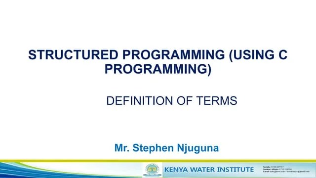 Structured Programming Using C Programming Pptx