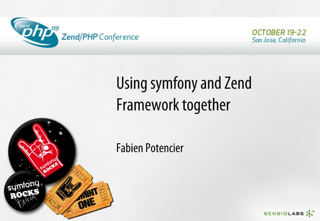 Symfony And Zend Framework Together 2009 | PDF | Programming Languages | Computing