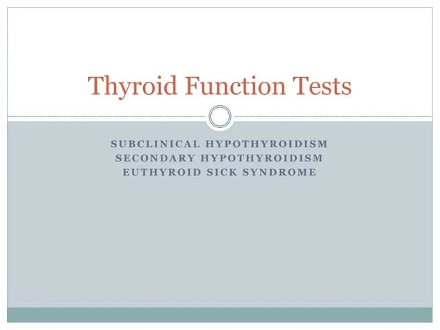 Thyroid Stimulating Hormone Docx