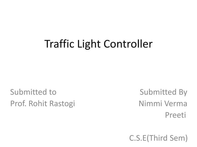 Traffic Light Controller With Verilog | PDF | Computing | Technology ...