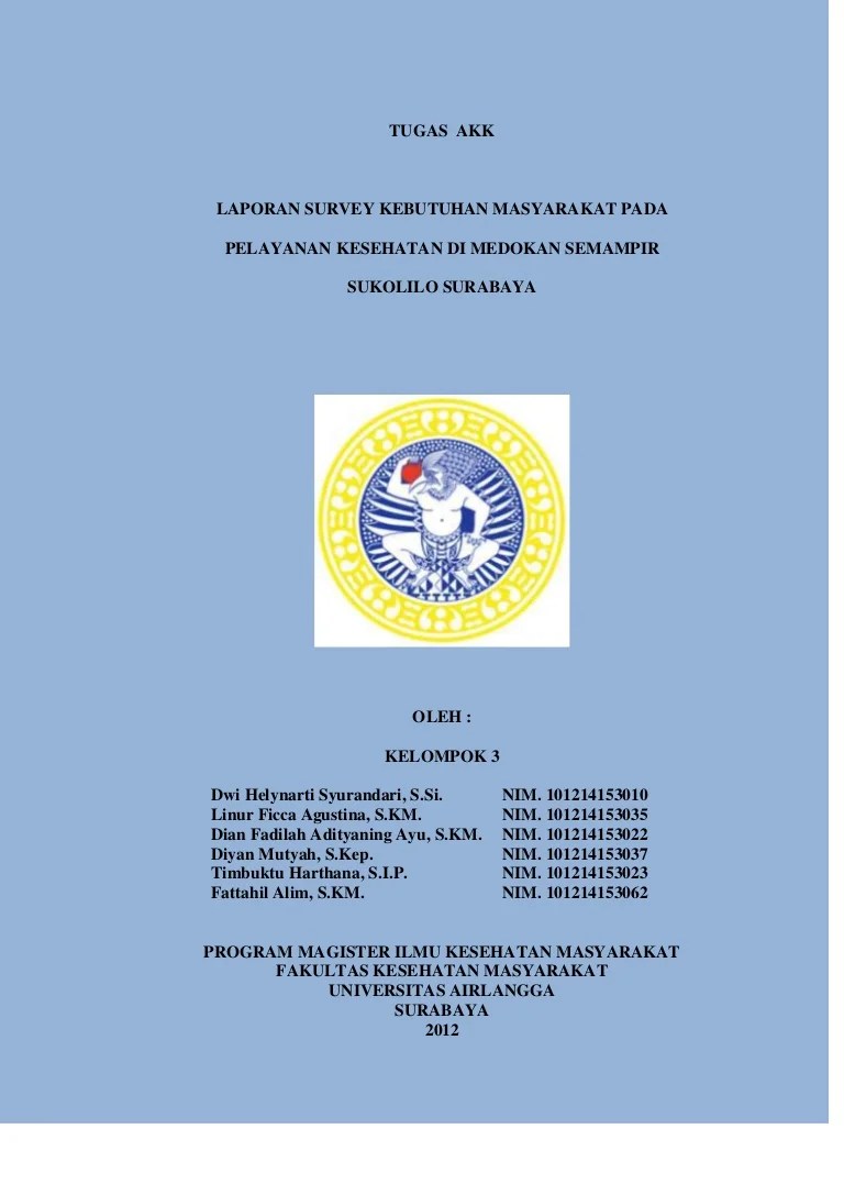 Rumah sakit umum daerah abdul wahab sjahranie (selanjutnya ditulis rsud a.w. Laporan Survey Kebutuhan Masyarakat