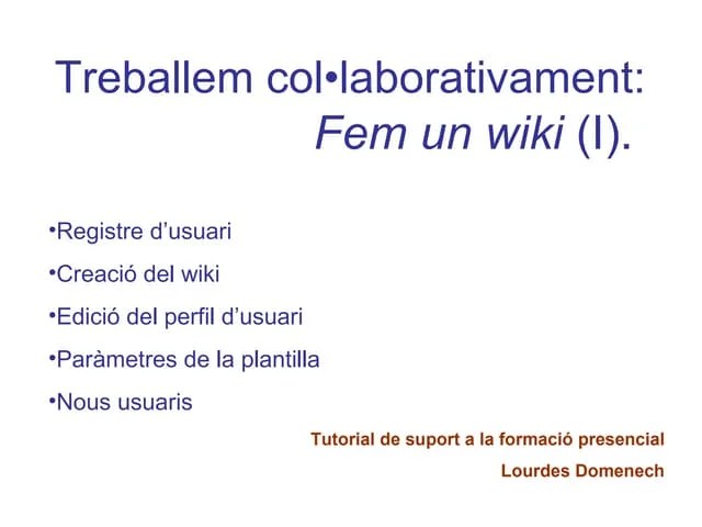 Tutorial Wikispaces Ppt