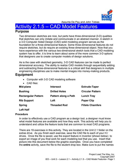 Inventor Tutorial | PDF