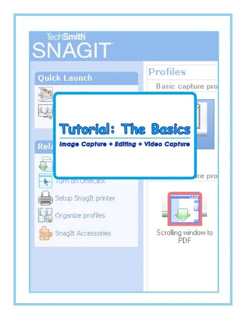 Tutorial Snagit | PDF