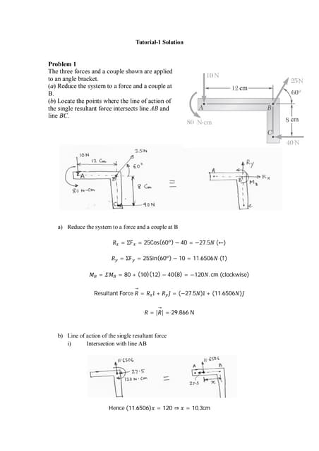3 Hydrostatic Force Tutorial Solution 1 Pdf