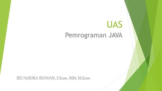 Uas Java Pptx