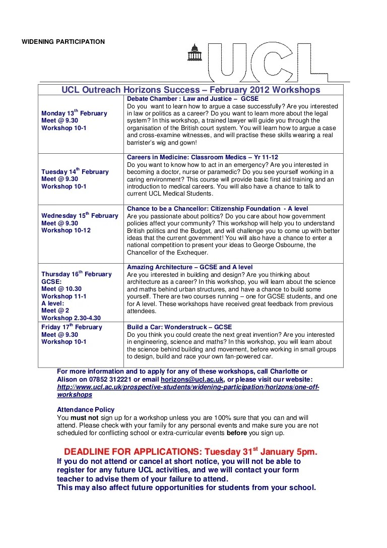 There is a difference between your username and your email address when . Ucl February 2012 Workshops