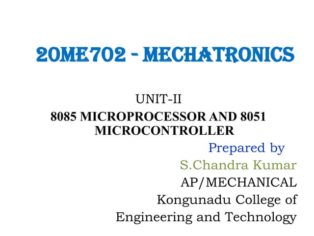 UNIT 2-8085 MICROPROCESSOR AND 8051 MICROCONTROLLER.pdf