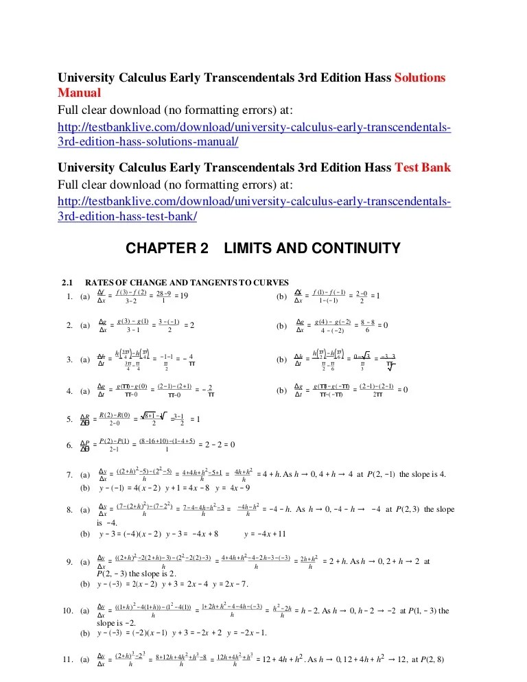 University Calculus Early Transcendentals Loose Leaf Edition Hass Joel Heil Christopher Bogacki Przemyslaw Weir Maurice Thomas J Gee 9780135164860 Books 23Download Free Solution Manual Calculus Early Transcendentals 9th Edition yet it contains almost all of the same topics. University Calculus Early Transcendentals Loose Leaf Edition Hass Joel Heil Christopher Bogacki Przemyslaw Weir Maurice Thomas J Gee 9780135164860 Books EARLY TRANSCENDENTALS 4e Michael Sullivan and Kathleen Miranda have written a contemporary calculus textbook that instructors will respect and students can use.