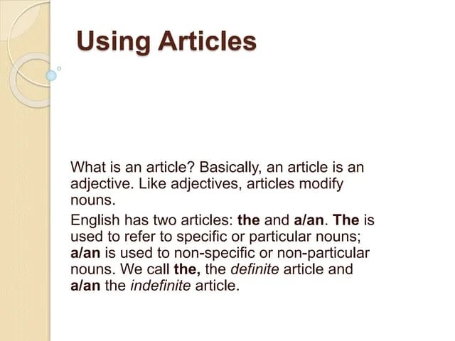 A An The Ppt Ppt