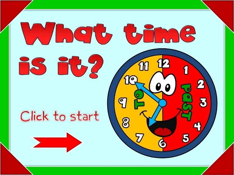 What time is it game