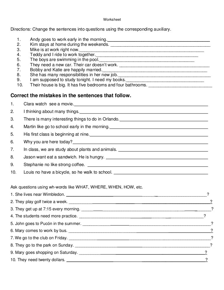 worksheet