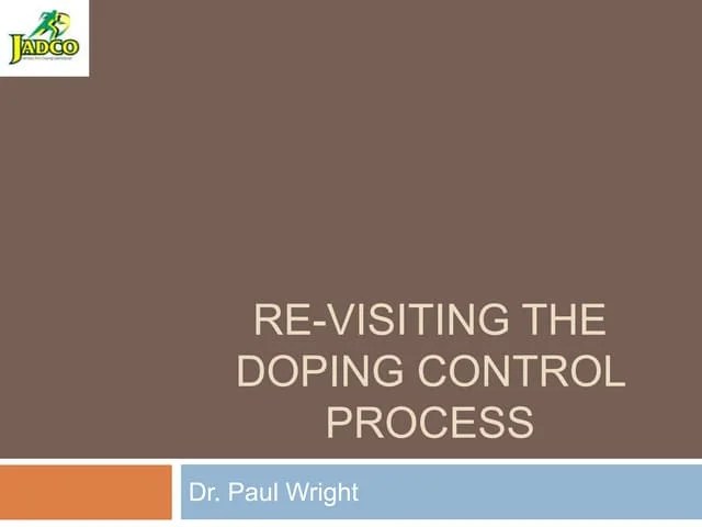 The Doping Control Process Pptx