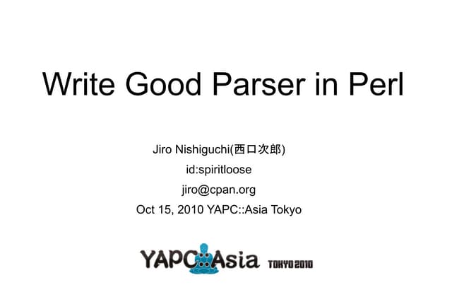 Write Good Parser In Perl | PDF | Programming Languages | Computing