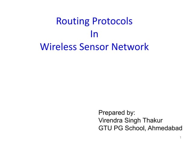 Wireless Sensor Network Ppt | PPTX