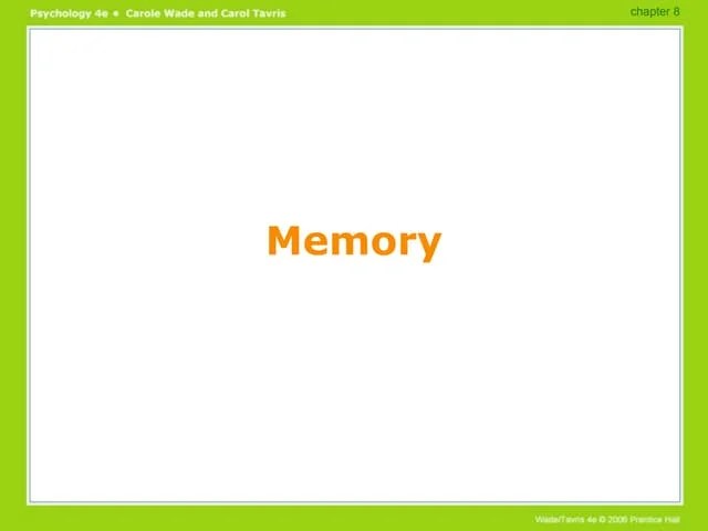 Stages Of Memory Encoding Storage And Retrieval | PPTX
