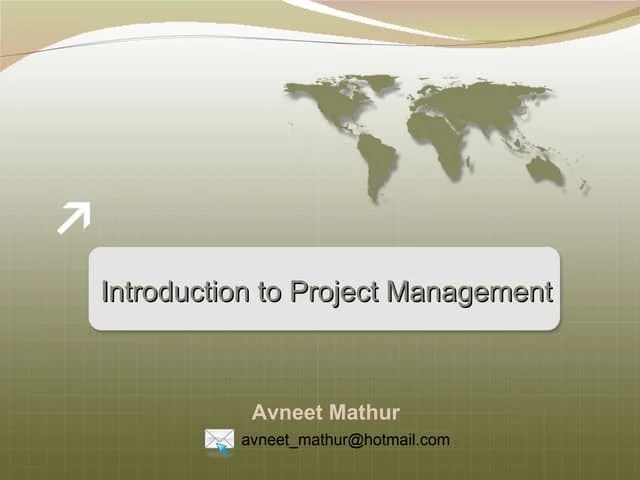 Project Management PPT | PPTX