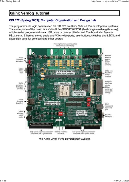 Xilinx Verilog Tutorial | PDF