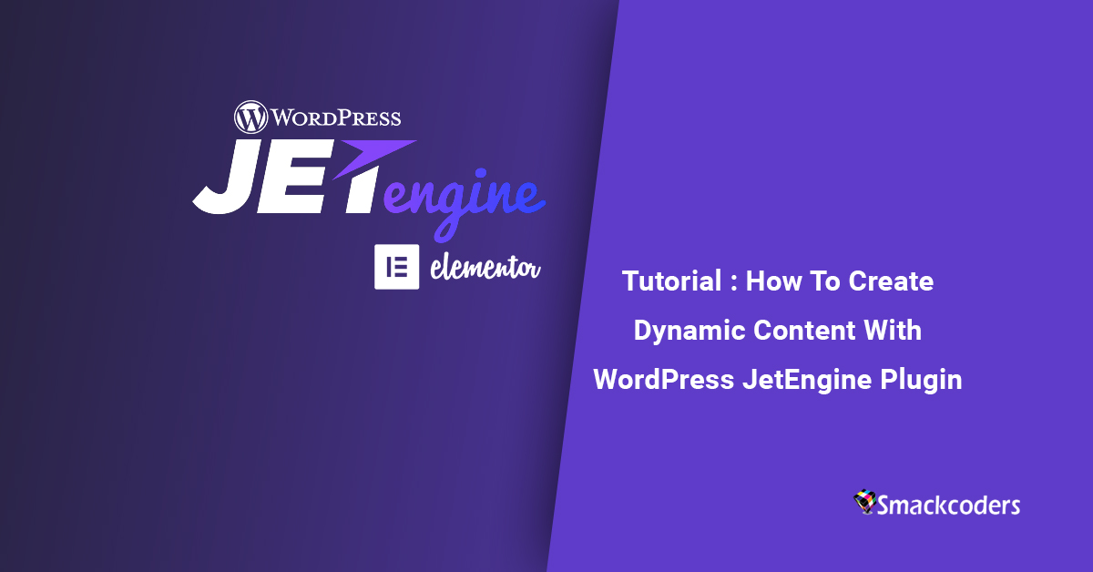 Get all the benefits of our vast experience in building websites! Create A Dynamic Content With Jetengine For Elementor Plugin