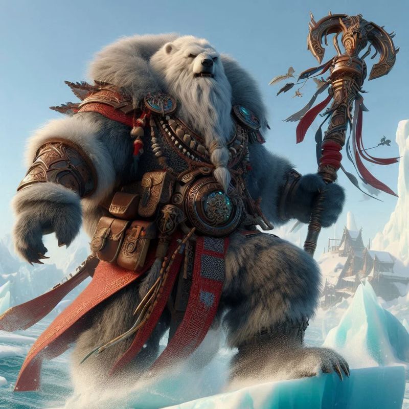 Ice Bear Evolution - Premium Dark Illustration Gallery - Ultra HD