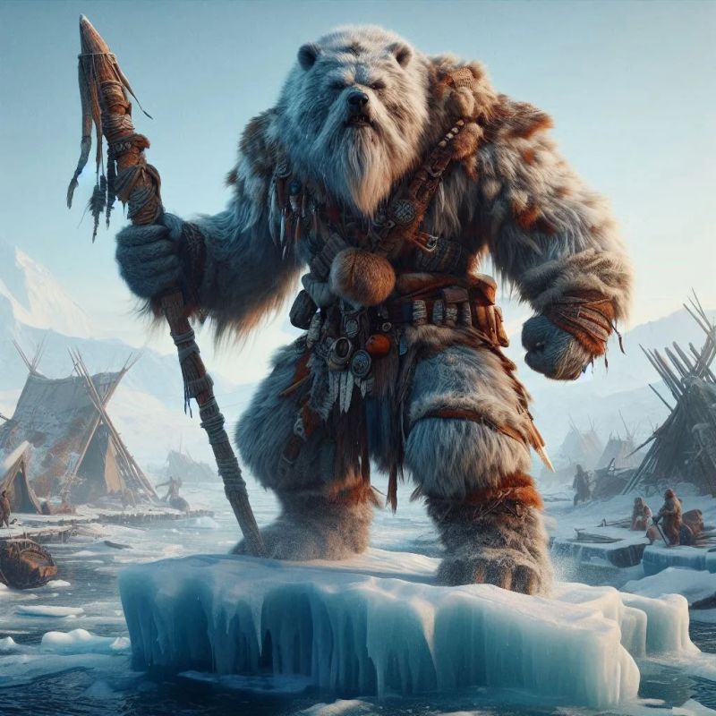 Polar Bear Evolution - Classic Desktop Geometric Backgrounds | Free Download