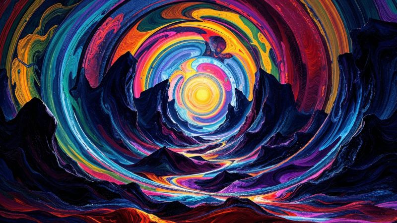 Circular Logic Soft Diffusion Gallery - Premium Gradient Illustration Gallery - HD