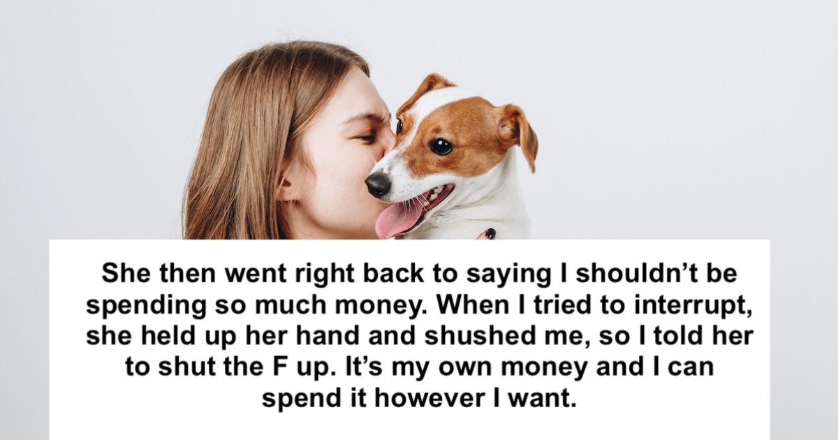 Woman tells sister 'shut up and leave' after being told she spends too