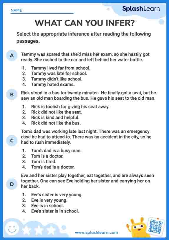 Making inferences with key details