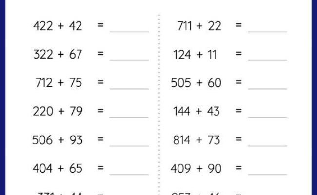 3-Digit Addition Without Regrouping Worksheets - Free & Printable ...