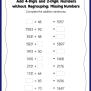 Add 4-Digit And 3-Digit Numbers Without Regrouping: Horizontal Addition ...