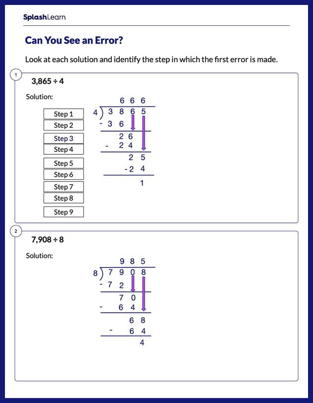 division worksheets for 5th graders online splashlearn