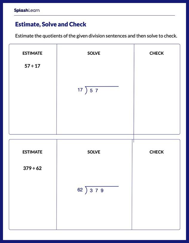 division worksheets for 3rd graders online splashlearn