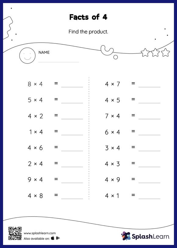 multiplication worksheets for 3rd graders online splashlearn