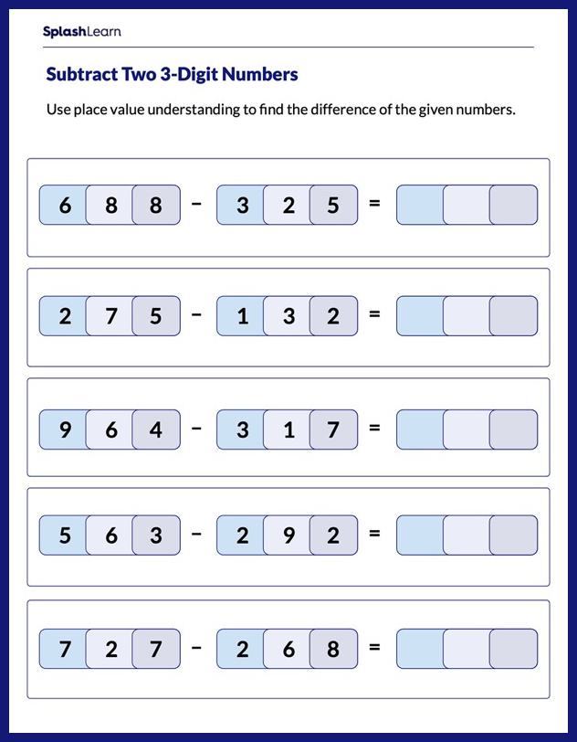 place value worksheets for kids online splashlearn